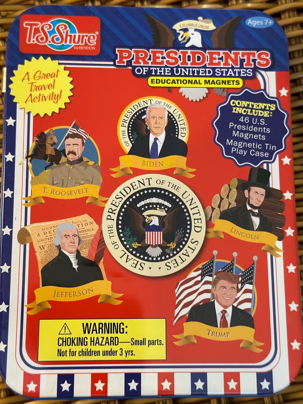 T.S. Shure Presidents of the United States Educational Magnets - Red